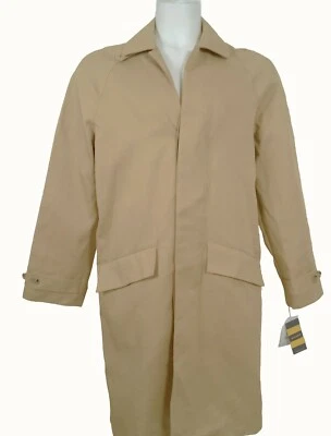 ¡NUEVO ABRIGO Vintage Rugby Ralph Lauren de $375!  Algodón estilo Macintosh tostado mediano Foto 1 de 2