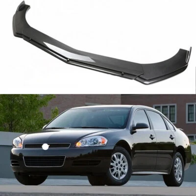 For Chevrolet Impala 2014-2020 Front Bumper Lip Splitter Spoiler Carbon Style Foto 1 de 4