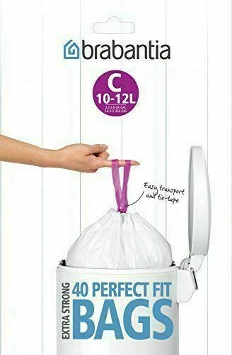 2 x Brabantia Bin Liner C, 10-12 Litre - 40 Bags (80 Bags) - Image 1 of 1