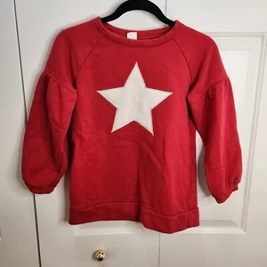 Gap Girls size M Red Pullover Sweatshirt with a White Star - Picture 1 of 7