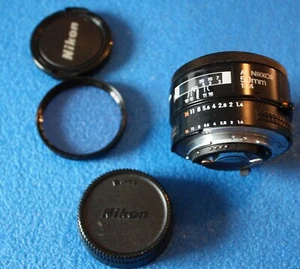 Lente Nikon AF Nikkor 1,4/50 50 mm 1,4 Nikon AF - Imagen 1 de 15