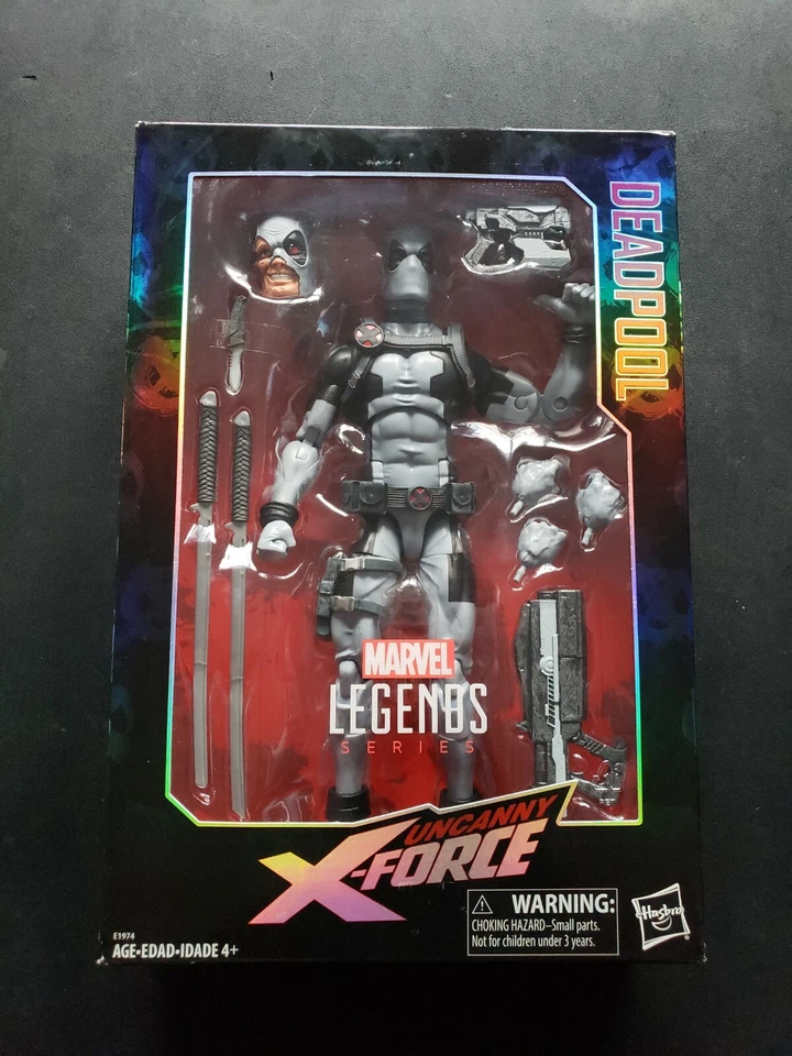 Marvel Legends Uncanny X-force Deadpool 12 Inch Figure Gray Suit Hasbro A1