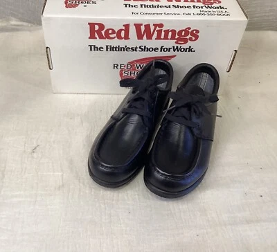 MOCASINES RED WING Hechos en EE. UU. 8611 NEGROS OXFORD SIN USAR, EN CAJA NUEVOS EN CAJA Foto 1 de 4