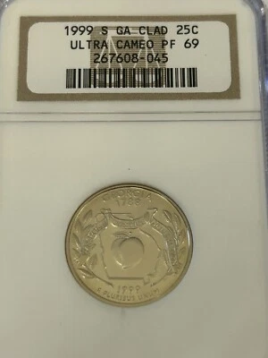 1999-S Georgia State Quarter Clad Ultra Cameo PF 69. - Image 1 of 2