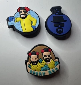 Breaking Bad Heisenberg Shoe Charms 3pcs Crocs Clogs Jibbitz - Picture 1 of 1