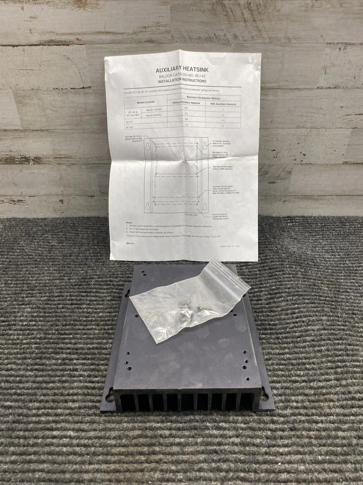 DISIPADOR TÉRMICO BALDOR ELÉCTRICO 7" BC143 (WD4007A08) Foto 1 de 4