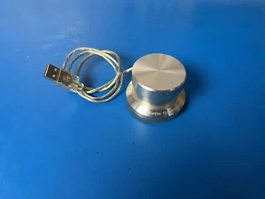 Griffin Technology PowerMate Programmable USB Silver Controller Knob Working - Photo 1/3