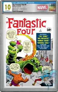 MARVEL COMICS - FANTASTIC FOUR #1 - SILVER FOIL - CGC 10 GEM MINT FIRST RELEASES - Picture 1 of 3