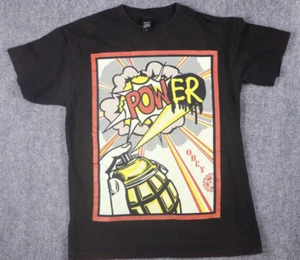 Obey Shirt Mens Medium Black Short Sleeve Pullover Print image Power Obey - Picture 1 of 7