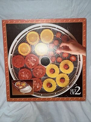 2 BANDEJAS ADD-A-TRAY HARVEST MAID Modelo TR-2 para FD-1000 DESHIDRATADOR DE ALIMENTOS NUNCA USADO Foto 1 de 4