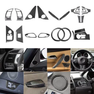 25Pcs Carbon Fiber Interior Full Kit Cover Trim Sets For BMW Z4 E85 2003-2008 - Bild 1 von 12
