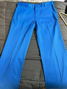 Mens Nike GOLF Dri-Fit Flex Royal Blue Pants Size 32x32 Standard Fit EUC Nice - Picture 1 of 3