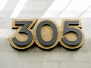 Door Sign Numbers Laser Cut Custom House Numbers Address Plaques 3d - Picture 1 of 4