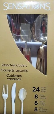 Creative Coverings - Sensations Metallic Gold Cutlery LOT - Image 1 of 2