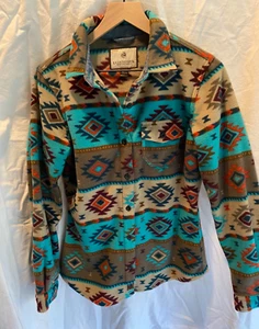 Legendary Whitetails Flannel Fleece Jacket Women S Aztec Southwest Shirt Shacket - Picture 1 of 3