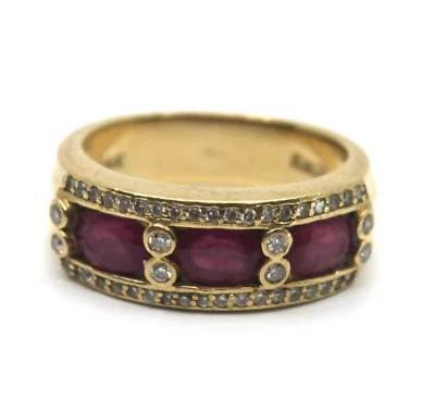Ruby & Diamond EFFY Ring in 14k Solid Yellow Gold Sz 7.25 - Image 1 of 4