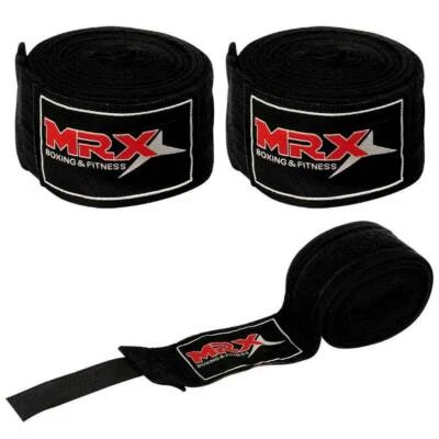 180" Envolturas de Mano MMA Muay Thai Kick Boxing Guantes Internos Estilo Mexicano Algodón Par Foto 1 de 4