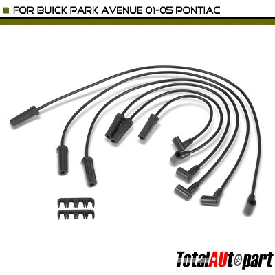 Juego de 6 cables de bujías para Buick Park Avenue 2001-2005 Pontiac Bonneville 3,8 L Foto 1 de 4