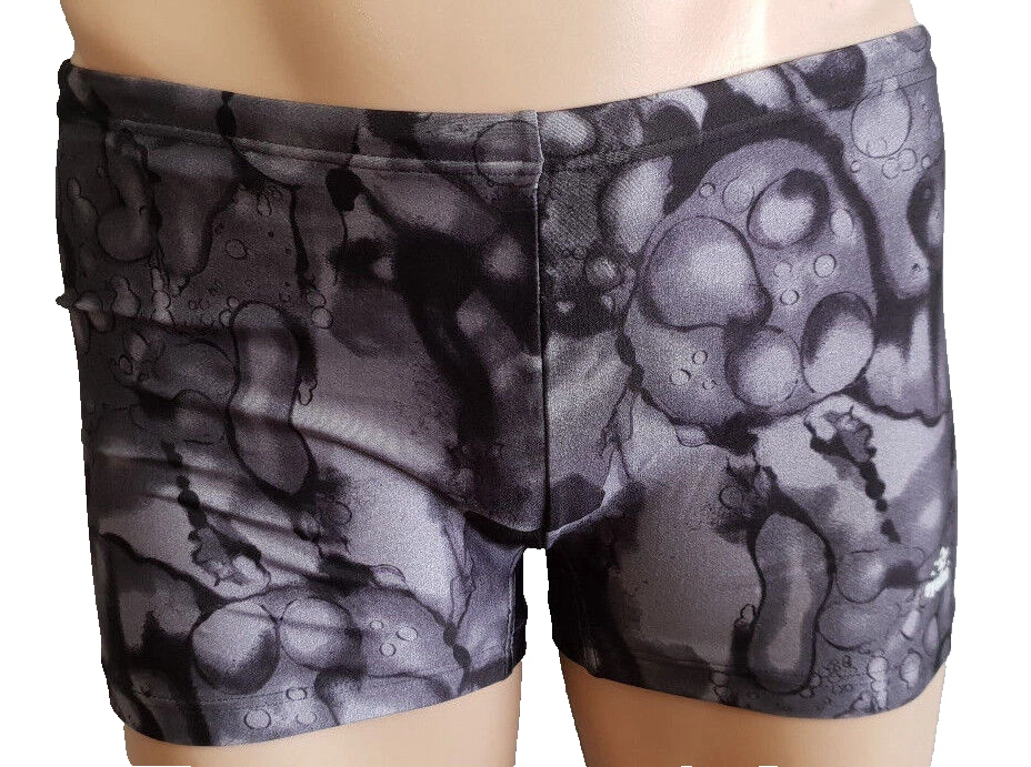 Nuevo con etiquetas Pantalones Cortos de Natación Para Hombres Talla M 16 Marca Eyeline Negro Gris Marca de Agua Elastizados  Foto 1 de 1