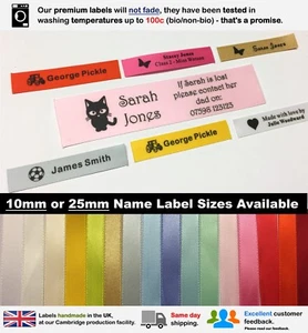 Punto da cucito personalizzato colorato nome asilo nido etichette ID - Foto 1 di 7