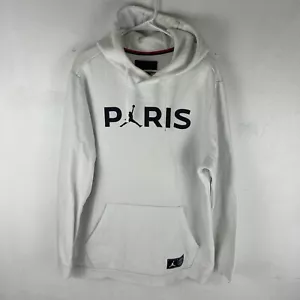 Jordan PSG Paris Saint Germain Hoodie Size XL Super Rare White - Picture 1 of 5