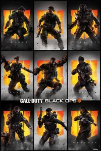 CALL OF DUTY BLACK OPS 4 CHARACTERS 91.5 X 61CM  MAXI POSTER NEW OFFICIAL  - Picture 1 of 1