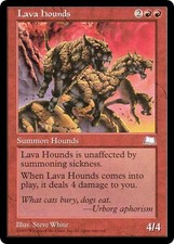 LAVA HOUNDS ~mtg NM Weatherlight Unc x1