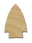 Arrowhead Shape Unfinished Wood Cutouts Variety of Sizes Artistic Craft Supply