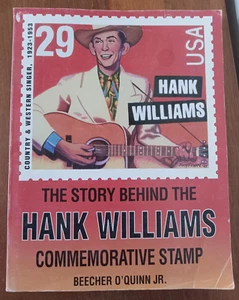 Rare The Story Behind The Hank Williams Commemorative Stamp 1994 Author Signed - Picture 1 of 14