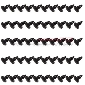 Clips coche para Chevy #11589292 50x Nylon Remaches Negro Sujetadores - Imagen 1 de 5
