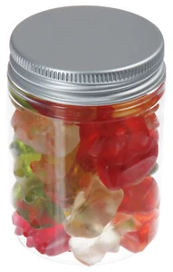 100 ml PET Tiegel transparent mit Alu-Deckel 30 Stück Döschen Kunststoff Dose - Bild 1 von 1