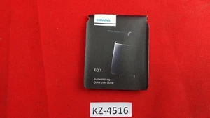 Original Siemens EQ7 Plus Quick User Guide - Picture 1 of 2