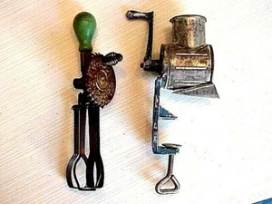 ANTIQUE TOY EGG BEATER AND ANTIQUE TOY FOLEY'S MILL? - Picture 1 of 4