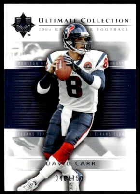 2004 Upper Deck Ultimate Collection David Carr /750 Houston Texans #23 - Image 1 of 2