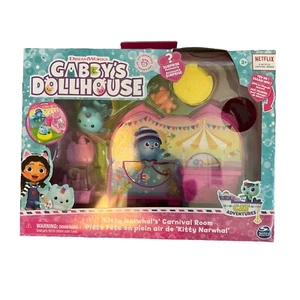 Gabby’s Dollhouse Kitty Narwhal’s Carnival Room, Toy Figure, Ring Toss Game NIB - Picture 1 of 4