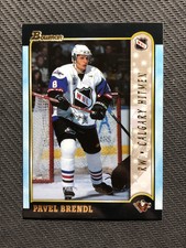 1999 TOPPS BOWMAN PAVEL BRENDL PRE-ROOKIE GOLD #ed 82/99