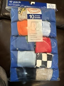 Wonder Nation Big Boys Underwear Soft Cotton Boxer Briefs 10-Pack sz XL 14-16 - Picture 1 of 6