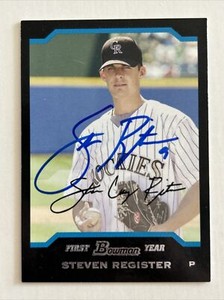 Steven Register Autographed 2004 Bowman Draft #BDP45 In Person N209