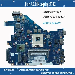 MBRJW02001 for 5742 5733 laptop motherboard PEW71 LA-6582P MBRJW02001 HM55 - Picture 1 of 5