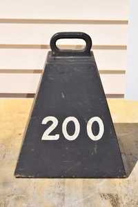 Antique Masonic Shriners Parade Clown 200 Fake Wooden Handmade Weight Prop - Picture 1 of 5