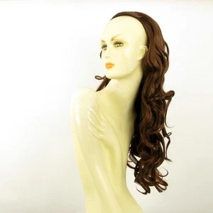 DT Half wig HairPiece extensions long wavy dark brown copper 25.6 REF :15/31 - Picture 1 of 7