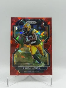 Panini Prizm Cracked Red Ice SP 2021 Aaron Jones Green Bay Packers #139 - Imagen 1 de 2