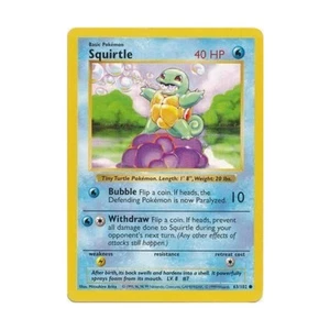 Pokemon Pokemon Base Set (Shadowless) Squirtle (C) #63 Fair - Picture 1 of 1