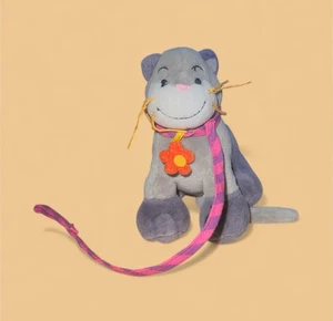 Manhattan Toy Groovy Girls Haustier Kätzchen Katze grau lila Blume Halsband Leine Plüsch - Bild 1 von 3