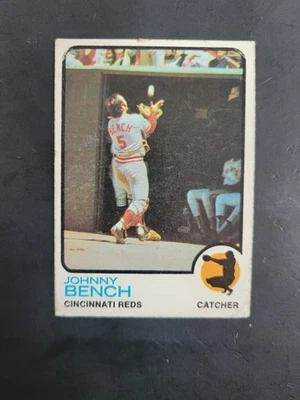 1973 Topps #380 Johnny Bench VG Cincinnati Reds LEGEND/HOFer ⚾🎇📈 - Image 1 of 2