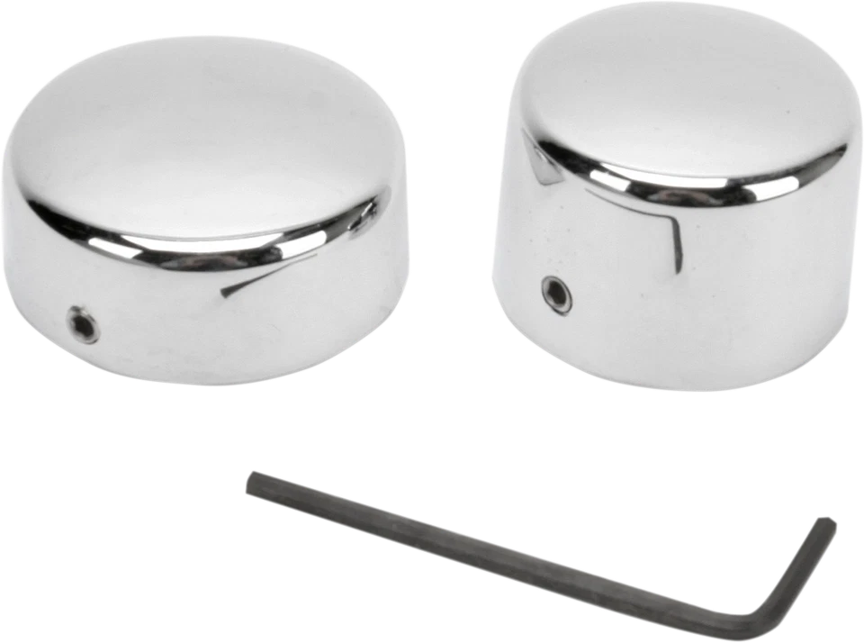 DRAG SPECIALTIES Axle Caps - Rear - Pair - Fits '57-'81 Harley-Davidson - Image 1 of 1