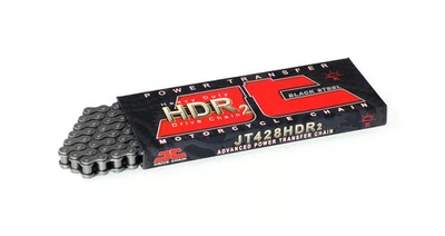 JT 420 HDR Heavy Duty Drive Chain - 120 Links - Natural Motorcycle ATV/UTV - Image 1 of 4