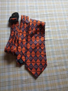 NFL Chi. Bears Tie, Logo Diamonds, 100% Silk, NWT - Picture 1 of 5