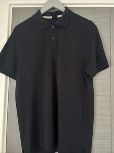 Men’s Hugo Boss Navy Polo Top In A Large Excellent Condition - Picture 1 of 4