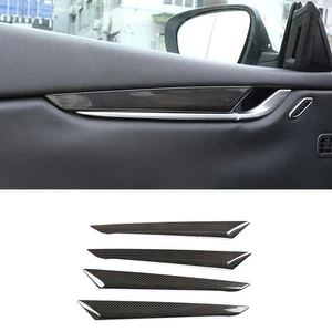 Real Carbon Fiber Interior Door Panel Cover Trim for Maserati Levante 2017-2022 - Bild 1 von 5